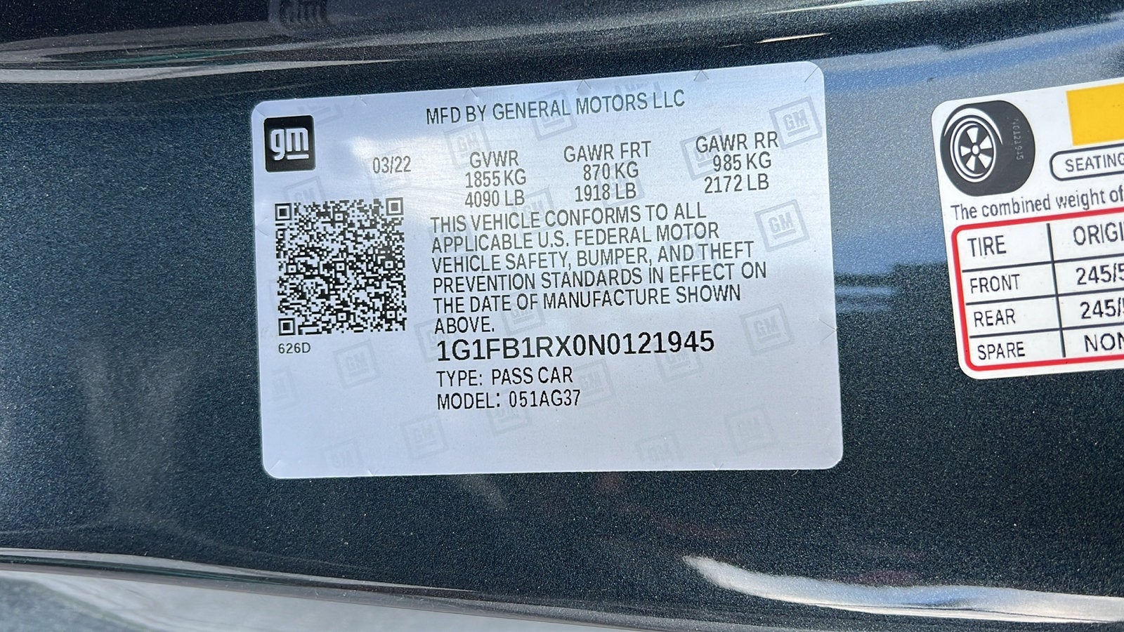 2022 Chevrolet Camaro 1LT