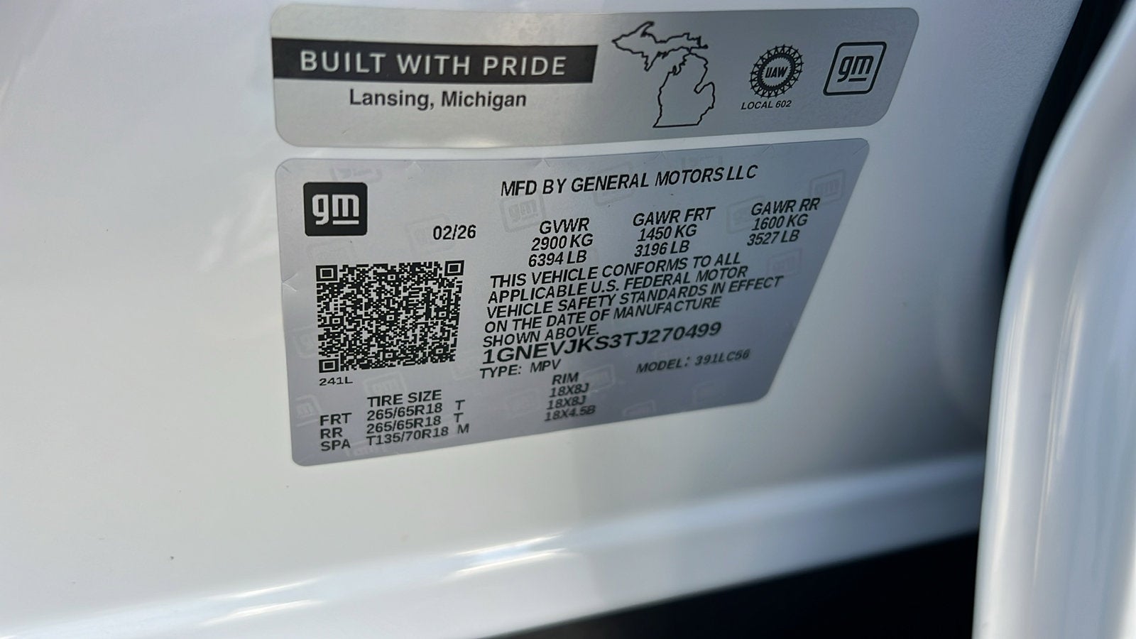 2026 Chevrolet Traverse Z71