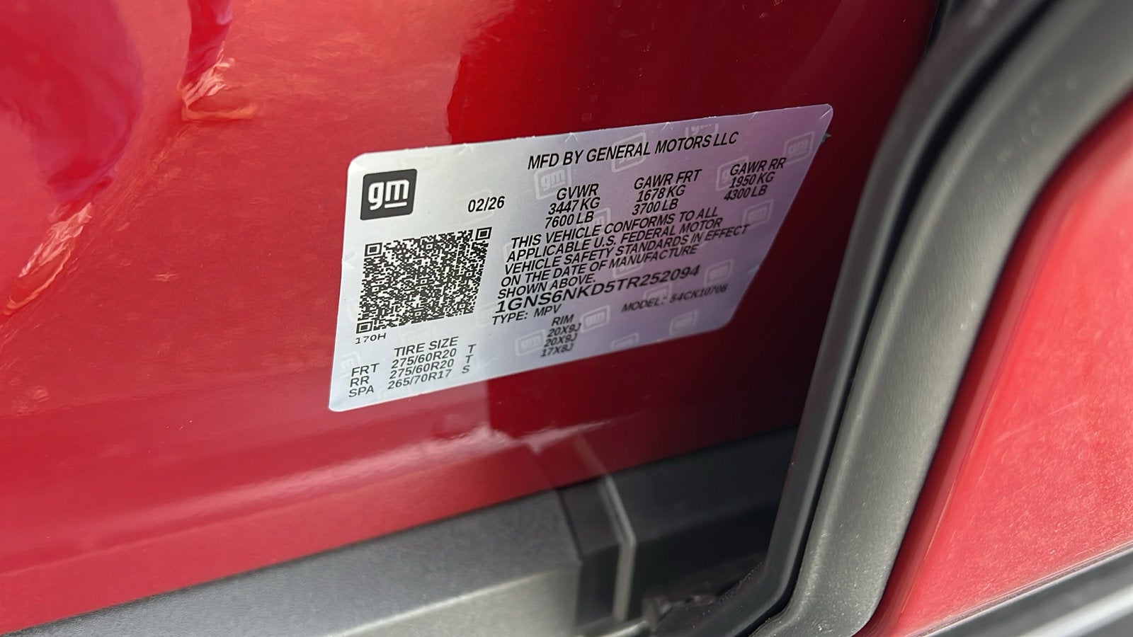 2026 Chevrolet Tahoe LT