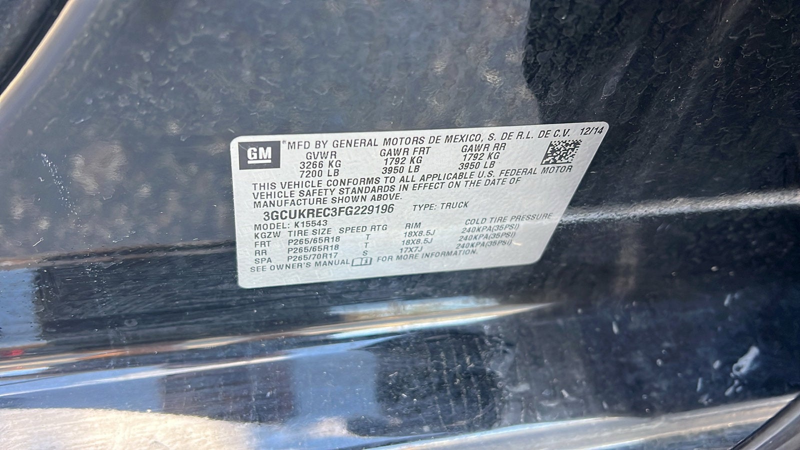 2015 Chevrolet Silverado 1500 LT