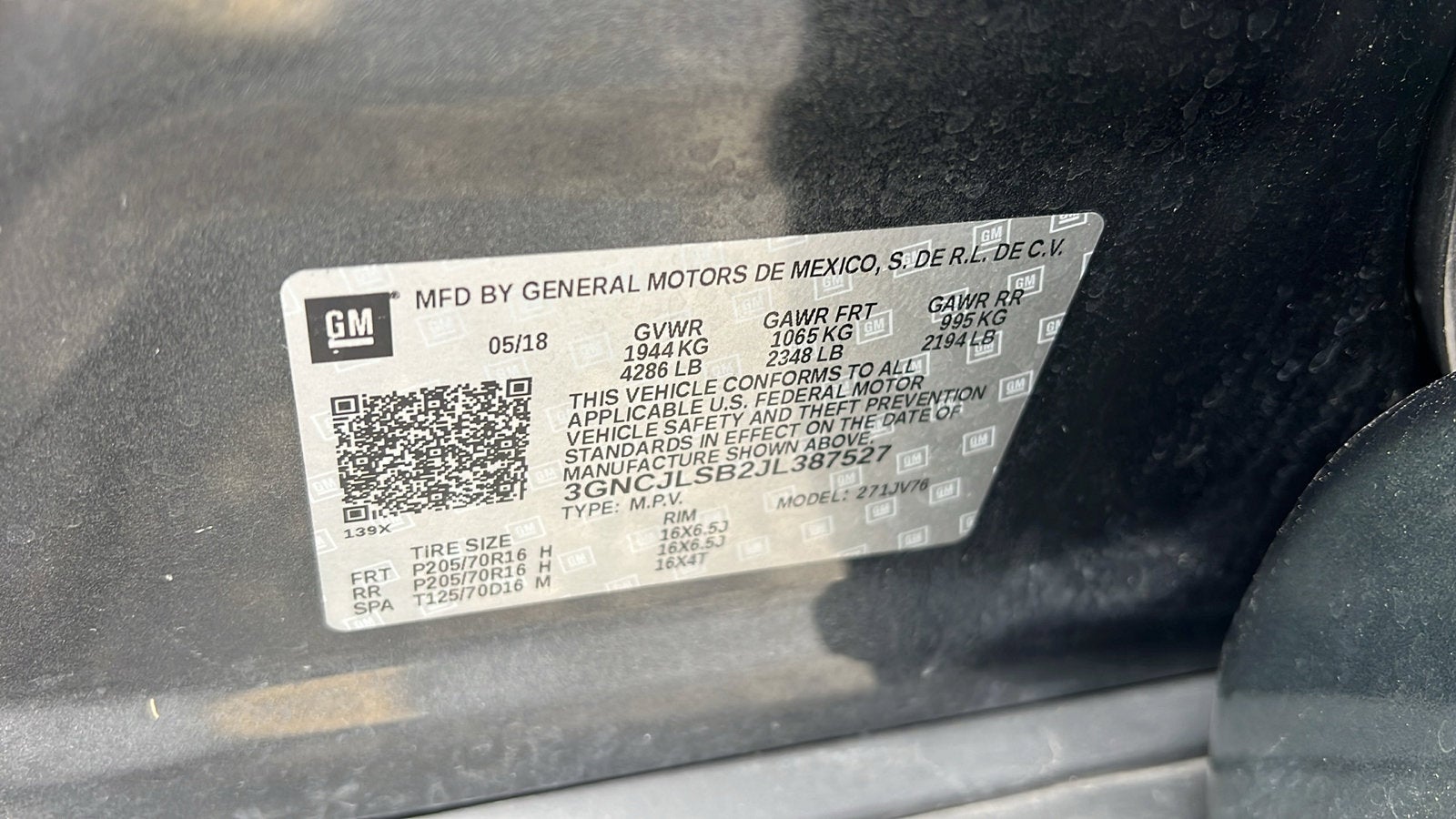 2018 Chevrolet Trax LT