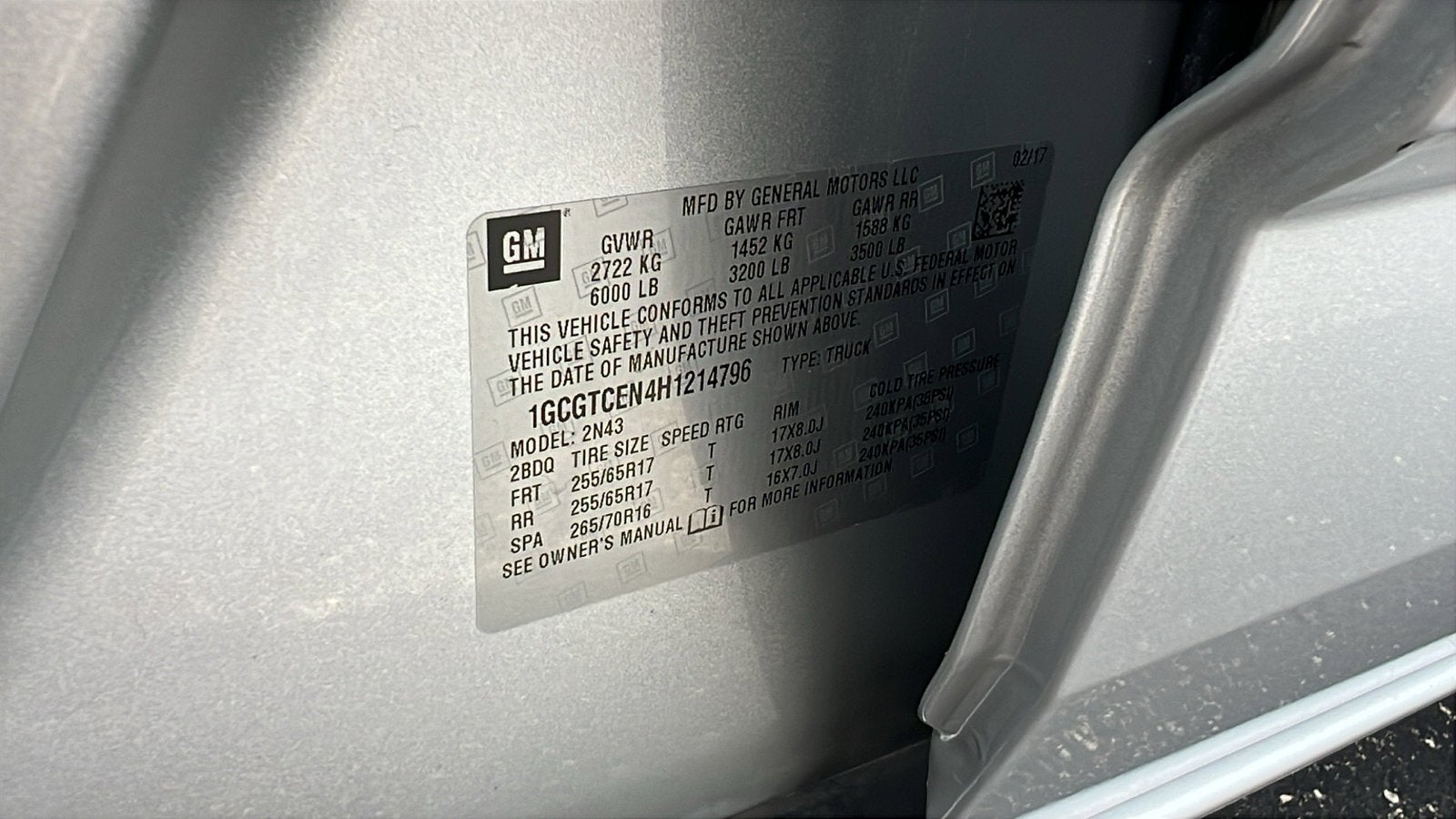 2017 Chevrolet Colorado 4WD LT